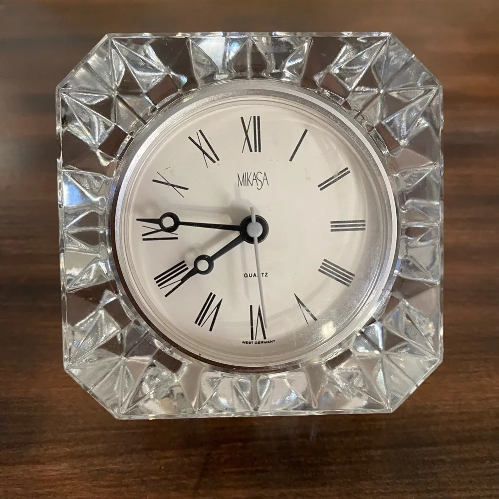 Mikasa Crystal Westminster Clock Quartz Austria